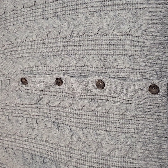 Jenni Kanye Slouchy Women's Cabled Cardigan Size Large - Picture 10 of 16